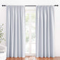 RYB HOME Large Curtains for Bedroom 84 inches Long 2 Panels Set, Privacy Thermal Insultaed Sunlignt Heat Blocking Drapes for Sliding Patio Door, Width 70 by Length 84, Greyish White