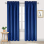 DWCN Blackout Curtains Room Darkening Thermal Insulated Bedroom Curtains Window Curtain Panels, 42 x 84 inches Long, Set of 2 Classic Blue Rod Pocket Drapes