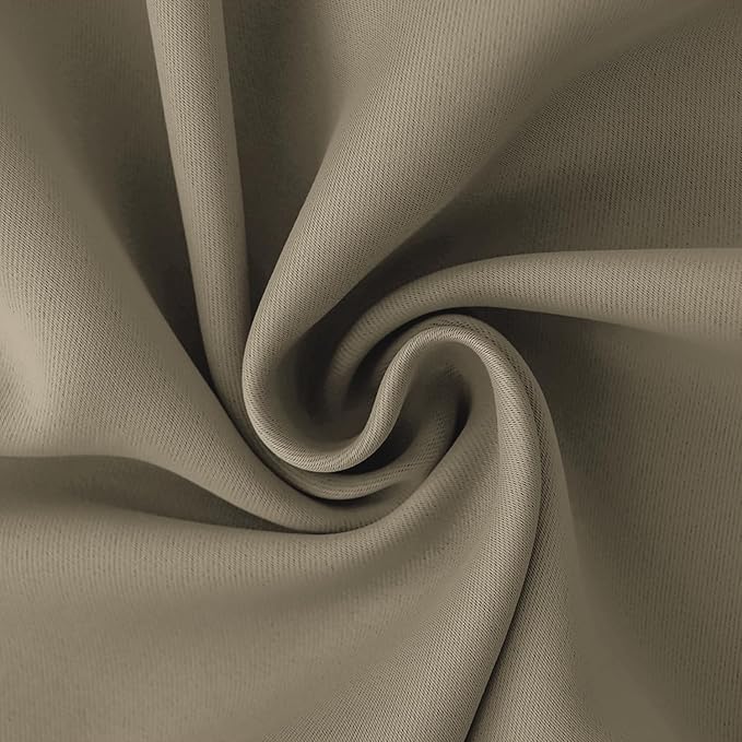BGment Room Darkening Curtains 72 Inches Long - Grommet Thermal Insulated Drapes Window Treatment Curtains for Bedroom, 2 Panels, 42 x 72 Inch, Cocoa