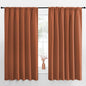 NICETOWN Blackout Curtains for Bedroom, Blackout Curtain Panels, Burnt Orange, 1 Pair, 70 by 63-inch, Window Treatment Energy Saving Thermal Insulated Solid Rod Pocket Blackout Drapes/Draperies