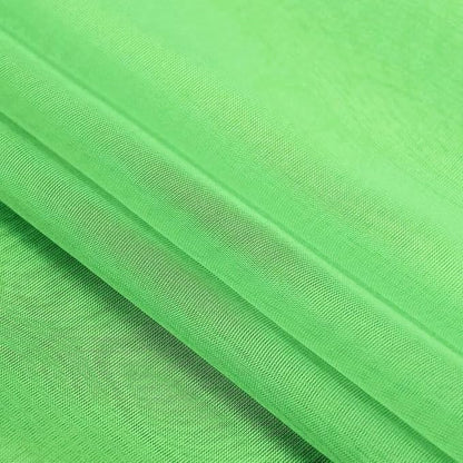 SpaceDresser Sheer Voile Window Treatment Rod Pocket Curtain Panels for Kitchen Bedroom Living Room Drapes Sunlight Filtering Privacy Semi Home Decor Assorted Colors Sizes (Sharp Green, 52 W x 63 L)