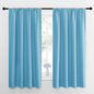 NICETOWN Window Curtains for Bedroom, Teal Blue, 2 Panels, W42 x L48 -Inch, Home Decoration Thermal Insulated Rod Pocket Blackout Blinds & Drapes for Small Windows