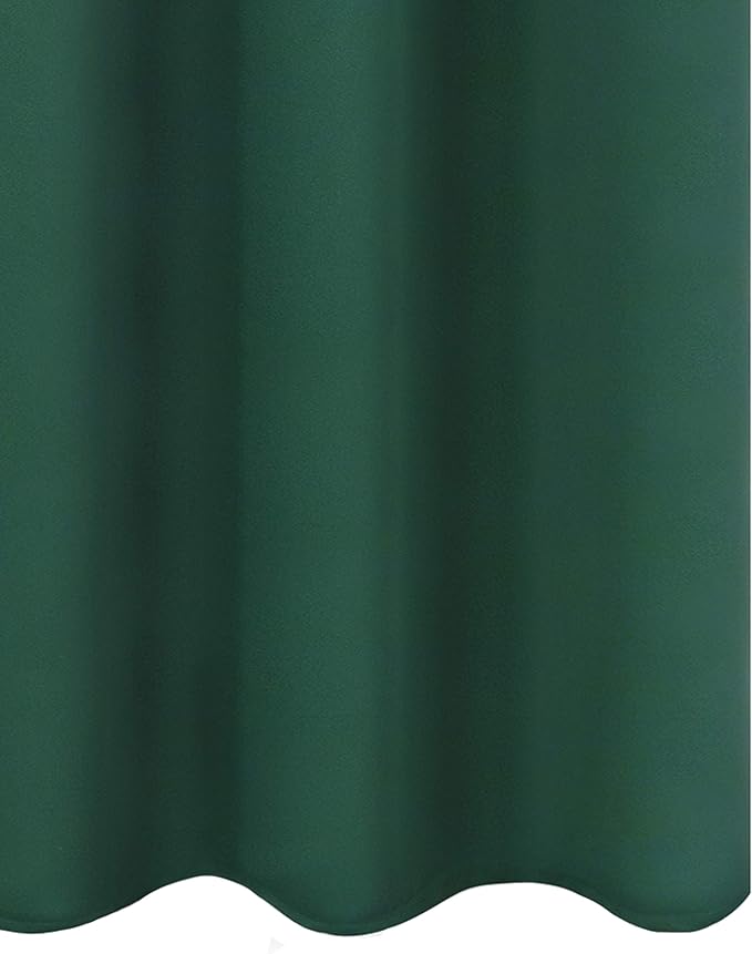 LEMOMO Green Blackout Curtains 34 x 63 Inch Length/Set of 2 Curtain Panels/Thermal Insulated Room Darkening Blackout Curtains for Bedroom