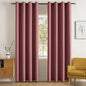 MIULEE Blackout Room Darkening Curtains Thermal Insulated Drapes Solid Window Treatment Set Grommet Top Light Blocking Curtain for Living Room/Bedroom 2 Panels 52 x 84 inch Length Dusty Rose