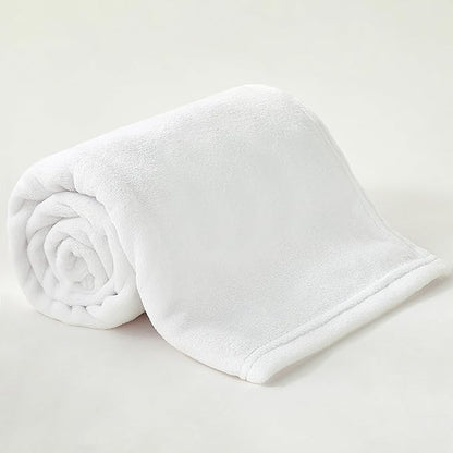 BEDELITE Baby Blankets for Boys and Girls 30" x 40", Soft Cozy Fuzzy Fleece Blanket for Kids Infant Newborn, Warm and Breathable Toddler Blanket for Crib Stroller Bed Travel, White