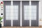 SpaceDresser Grey Sheer Curtains 4 Panels Rod Pocket Semi-Sheer Curtain 84 Inches Long Light Filtering Voile Window Drapes for Bedroom Living Room Kitchen, Each 52W x 84L