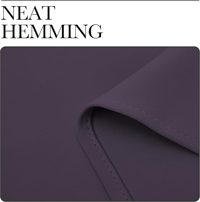 NICETOWN Greyish Purple Blackout Curtains 84 inches Length for Living Room, 2 Panels, 42" Wide, Thermal Insulated Long Drapes for Large Window