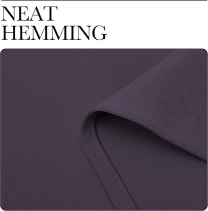 NICETOWN Greyish Purple Blackout Curtains 84 inches Length for Living Room, 2 Panels, 42" Wide, Thermal Insulated Long Drapes for Large Window