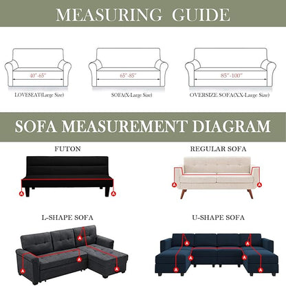 HANDONTIME Couch Cover Green Sofa Covers L Shape Sage Couch Cushion Cover Dog Furniture Protector Soft Thick Slip Covers for Sofas/Couches Cover Cover for Dogs Kids Sofa Cover, 71" X118"