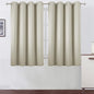 LEMOMO Light Beige Blackout Curtains/52 x 45 Inch Length Kids Curtains/Set of 2 Panels Grommet Bedroom Curtains for Living Room