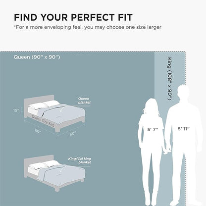 Bedsure GentleSoft Fleece King Size Blankets for Bed Light Blue - Soft Lightweight Plush Cozy Fuzzy Luxury Microfiber, 108x90 inches