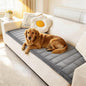 Couch Cover for Dogs Washable, Fuzzy Pet Couch Covers for 3 Cushion Sofa Pet Friendly, Non Slip Sofa Cover (Blue-Grey, 27.6" x 59"/70 x 150cm)