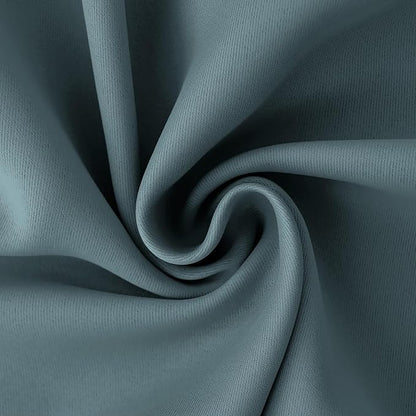 BGment Room Darkening Curtains 72 Inches Long - Grommet Thermal Insulated Drapes Window Treatment Curtains for Bedroom, 2 Panels, 42 x 72 Inch, Stone Blue