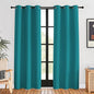 NICETOWN Room Darkening Curtains 80 inch Length 2 Panels, Peacock Teal, 2 Pieces, W42, Thermal Insulated Grommet Blackout Curtains for Modern Casual Elegant Bedroom Kids Room Theme Decoration