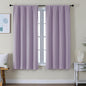 Simplebrand Ava Lilac Blackout Curtains for Bedroom 63 Inch Length 2 Panels Set, Nursery Thermal Insulated Energy Saving Rod Pocket Window Treatment Curtains Blackout Drapes, W40 x L63 Inch, Lilac