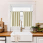 RYB HOME 100% Blackout Bathroom Curtains Over Sink 30 inches Long, Heat & UV Blocking Total Room Darkening Noise Reducing Curtains for Basement RV Campers, Beige, 2 Panels Set