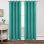 Joydeco Blackout Curtains 95 Inch Length 2 Panels Set, Thermal Insulated Long Curtains& Drapes 2 Burg, Room Darkening Grommet Drapes for Living Room Bedroom Window (W52 x L95 Inch, Peacock Blue)