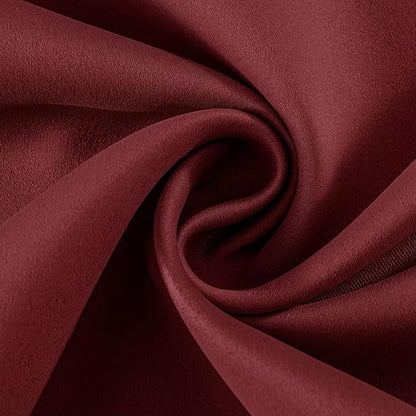 Joydeco Burgundy Red Custom Solid Single Blackout Curtain for Bedroom and Living Room, Grommet Thermal Insulated Room Darkening Curtain 1 Panel (Custom Size,Burgundy Red)