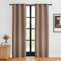 NICETOWN Blackout Window Curtains 80 inch Long, 2 Panels, 34 inch, Cappuccino, Grommet Top Room Darkening Thermal Insulated Solid Vertical Drapes for Bedroom/Kid Room