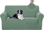 U-NICE HOME Loveseat Cover Stretch Couch Cover Sofa Cover Sofa Slipcover Furniture Protector for 2 Cushion Couch Sofa Pet Friendly(Loveseat, Cyan)