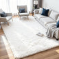 8x10 Area Rugs for Living Room:Ultra Soft Fluffy Shag White Rugs for Bedroom, Non-Slip Large Fuzzy Plush Rug Indoor Floor Carpet for Nursery Kids Boys Girls Room, Dorms, Playroom, Modern Home Decor