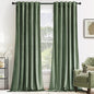 MIULEE Velvet Curtains 72 inches - Luxury Blackout Curtains for Bedroom Living Room Thermal Insulated Super Soft Window Drapes Rod Pocket & Back Tab, Sage Green, W52 x L72 inches, 2 Panels