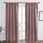 RYB HOME Large Blackout Curtains for Bedroom 84 inches Long 2 Panels Set, Privacy Thermal Insultaed Sunlignt Heat Blocking Drapes for Sliding Patio Door, Width 70 by Length 84, Dusty Rose