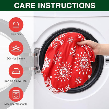 Smiry Printed Couch Cushion Covers, Stretch Soft Couch Covers for Sofa, Washable Non-Slip Sofa Slipcover Furniture Protector for Indoor and Outdoor (1 Pack, Red with White)