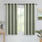 MIULEE Room Darkening Curtains Thermal Insulated Black Out Drapes Solid Window Treatment Grommet Light Blocking Blackout Curtain for Living Room Bedroom 2 Panels Set 52 x 54 inch Length Sage Green