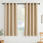 NICETOWN Room Darkening Draperies Curtains Panels, 2 Panels Biscotti Beige W52 x L63
