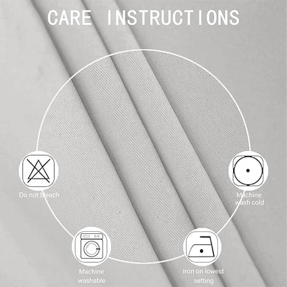 LEMOMO Blackout Curtains 38 x 84 inch/Light Grey Curtains Set of 2 Panels/Thermal Insulated Room Darkening Bedroom Curtains