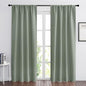 RYB HOME Blackout Curtains for Bedroom 84 inches Long 2 Panels Set, Privacy Thermal Insultaed Sunlignt Heat Blocking Drapes for Nursery Rental Room, Width 42 by Length 84, Greyish Green
