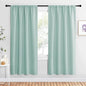 NICETOWN Blackout Curtains for Living Curtains, Aqua Blue, 2 Panels, 42 by 72, Room Darkening Window Curtain Panels, Easy-Care Solid Thermal Insulated Draperies/Drapes for Daughter Room