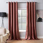 MIULEE Elegant Velvet Curtains Dusty Rose Pink Grommet Curtains Thermal Insulated Soundproof Room Darkening Blackout Curtains/Drapes for Girls & Ladys Living Room/Bedroom Decor 52 x 84 Inch 2 Panels