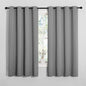 NICETOWN Silver Grey Blackout Curtain Panels for Bedroom, Thermal Insulated Grommet Top Blackout Draperies and Drapes for Basement (2 Panels, W55 x L68-inch)