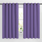 NICETOWN Lilac Purple Room Darkening Curtains 66 inches Long, Grommet Thermal Curtains Window Treatment Sound Reducing Drapes for Bedroom/Home Family, W66 x L66, 2 Panels