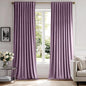 MIULEE Lavender Velvet Curtains 90 inches - Luxury Blackout Curtains for Bedroom Living Room Thermal Insulated Super Soft Window Drapes Rod Pocket & Back Tab, W52 x L90 inches,Purple,2 Panels