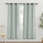 NICETOWN Sage Green Thick Linen Curtains 72" Length, Grommet Privacy Window Treatments Linen Weave with Light Penetration Vertical Drapes for Farmhouse/Home Office, W42 x L72, 2 Panels