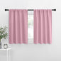 NICETOWN RV Blackout Curtains for Camper Windows, Rouge Pink, 29" Wide by 40" Long, 2 PCs, Short Blackout Curtains & Drapes, Thermal Insulated Blackout Curtain Panels for Kids Room, Play Room