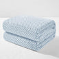 Exclusivo Mezcla Fleece Throw Blanket Extra Large, Super Soft and Warm Blankets for Couch, Sofa and Bed Waffle Textured, Cozy, Fuzzy and Lightweight (Heather Slate Blue, 50x70 Inches)