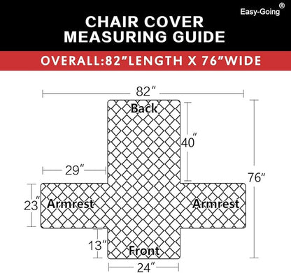 Easy-Going Chair Sofa Slipcover Reversible Sofa Cover Water Resistant Couch Cover Furniture Protector Cover with Elastic Straps for Pets Kids Children Dog Cat (Chair, Chocolate/Beige)