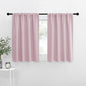 NICETOWN Blackout Curtains for Living Curtains, Baby Pink, 2 Panels, 29 by 30, Room Darkening Window Curtain Panels, Easy-Care Solid Thermal Insulated Draperies/Drapes for Daughter Room