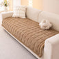 Couch Cover for Dogs Washable, Fuzzy Pet Couch Covers for 3 Cushion Sofa Pet Friendly, Non Slip Sofa Cover (Light Brown, 35" x 82.7"/90 x 210cm)
