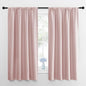 NICETOWN Blackout Curtains for Living Room, Blush Pink, 2 Panels, 42 by 63, Darkening Window Curtain Panels, Easy-Care Solid Thermal Insulated Draperies/Drapes for Daughter Room