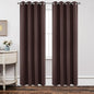 Joydeco Blackout Curtains 84 Inch Length 2 Panels Set, Thermal Insulated Long Curtains& Drapes 2 Burg, Room Darkening Grommet Drapes for Living Room Bedroom Window (W52 x L84 Inch, Chocolate)