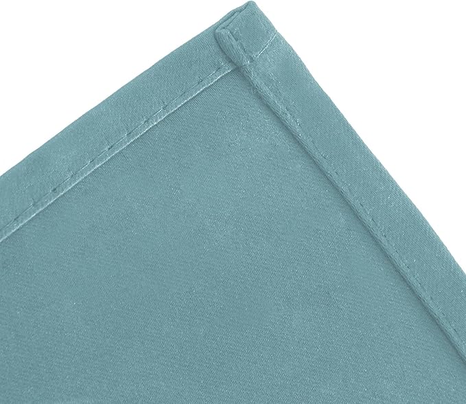 LEMOMO Blackout Curtains 52 x 108 inch/Stone Blue Curtains Set of 2 Panels/Thermal Insulated Room Darkening Bedroom Curtains