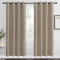 NICETOWN Taupe Blackout Curtains 78" Long for Office, 55" Wide, 2 Pieces, Dining Room, Guest Room, Sound Reducing Heat and Cold Block Curtain Panels for Modern Room Decorative