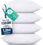Utopia Bedding Throw Pillows (Set of 4, White) – 16 x 26 Inches Down Alternative Pillows for Bed, Sofa, and Couch - Fluffy Decorative Stuffer Pillow for Indoors & Outdoors