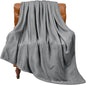 BEDELITE Fleece Blanket Twin Size Grey Throw Blanket for Couch & Bed, Luxury Plush Cozy Fuzzy Blanket 60x80 inches, Super Soft Warm Lightweight Throw Blanket for Travel Camping