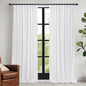 RYB HOME White Velvet Curtains 102 inches with Hook Belt, Soft Fabric Room Darkening Thermal Insulated Luxurious Home Decor Curtains for Living Room Bedroom, W 52" x L 102", 2 Panels Set